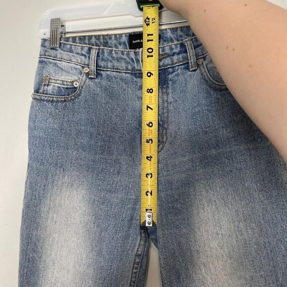 Frank And Oak Women’s Straight Leg Light Wash Jeans Size 25 - Picture 3 of 8